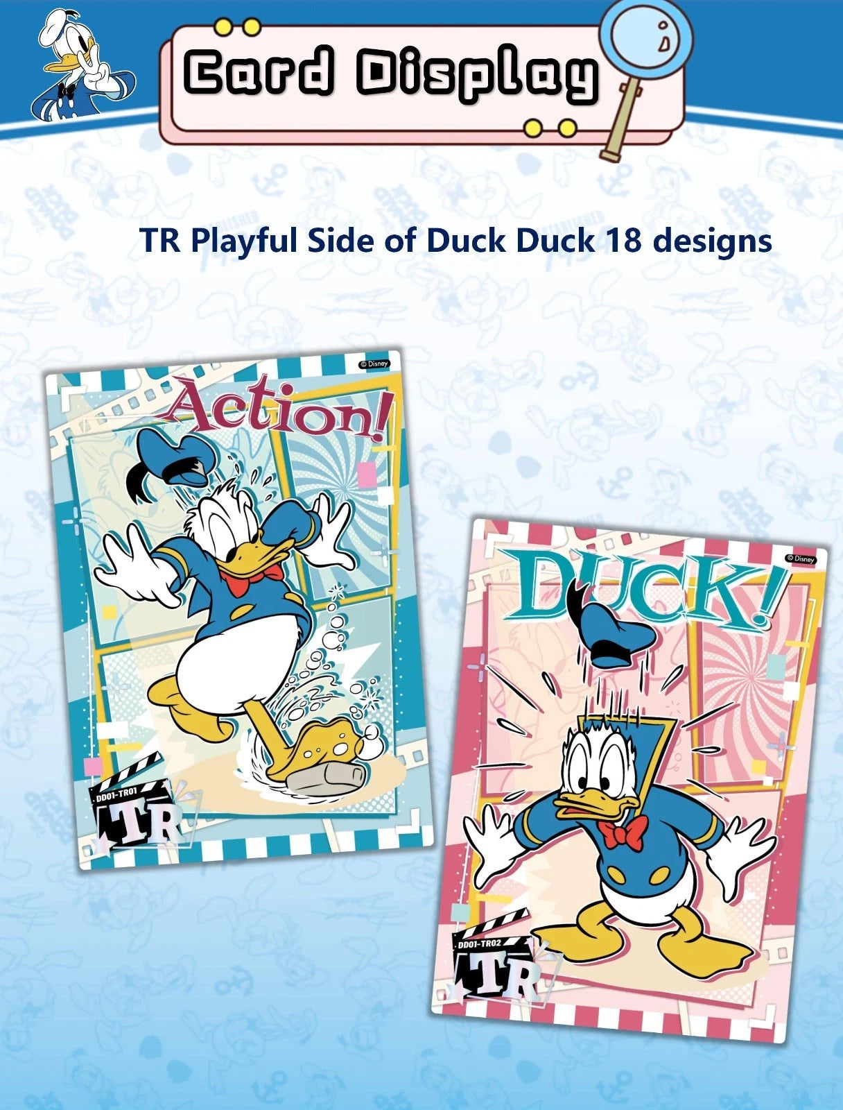 #26 Card fun Disney Donald Duck 90th Anniversary TradingCards Sealed box 07FC0E-D4 - KOEEK