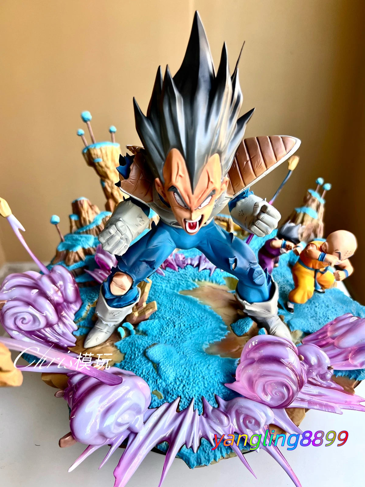 1/6 Vegeta Figure Namek Battle ver. Model Statue w/ Base Resin Collect Gift 41CM 07FC0E-D4 - KOEEK