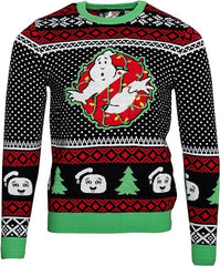 Unisex Ghostbusters Marshmellow Man Xmas Trees Light Up Ugly Christmas Sweater 07FC0E-D4 - KOEEK