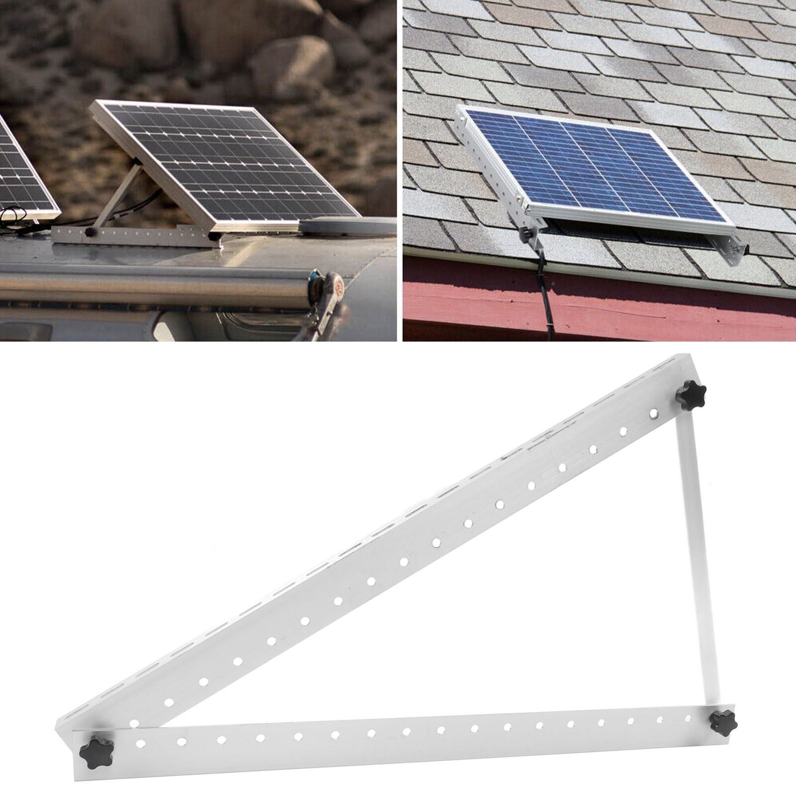 new Solar Panel Tilt Bracket Adjustable Foldable Universal Aluminium Mount 41inch koeek - KOEEK