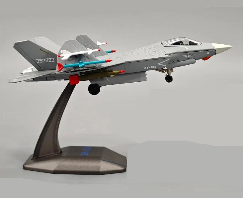 1/100 PLA J-35 NAVY  Fighter Alloy Diecast Finished Model 07FC0E-D4 - KOEEK