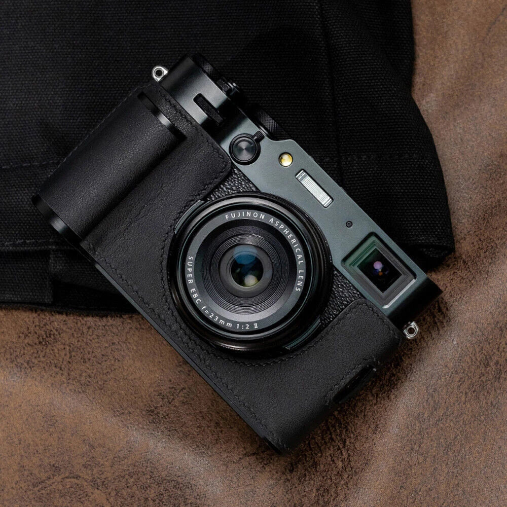 Leather Camera Insert Half Case Bag Cover Suitable For Fujifilm X100Vi 07FC0E-D4 - KOEEK