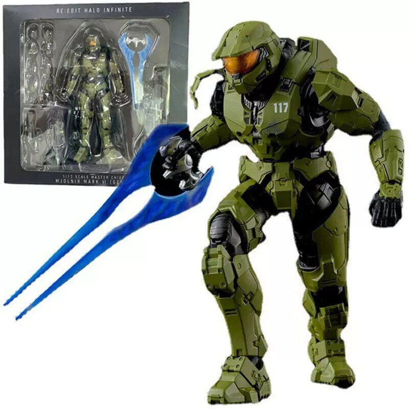 Halo Infinite Master Chief Mjolnir Mark VI Action Figures Model Kit Toys Boxed 07FC0E-D4 - KOEEK