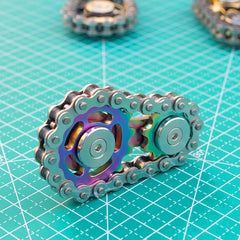 Sprockets Chains Fingertips Spinning Decompression Top Gearwheel Gyro EDC Toys 07FC0E-D4 - KOEEK