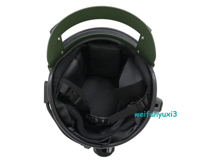 US Stocked Russian Special Forces Altyn K6-3 Helmet Mask Black Steel Helmet Prop 07FC0E-D4 - KOEEK