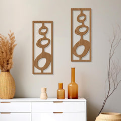 new Zzbakress 2 Pcs Mid Century Wall Decor Wooden Modern Style T 07FC0E-D4 - KOEEK