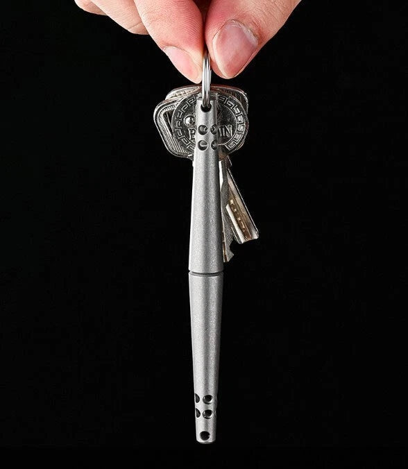 Titanium Alloy Ballpoint Pen Business Tactical Pen Office Stationery Outdoor EDC 07FC0E-D4 - KOEEK