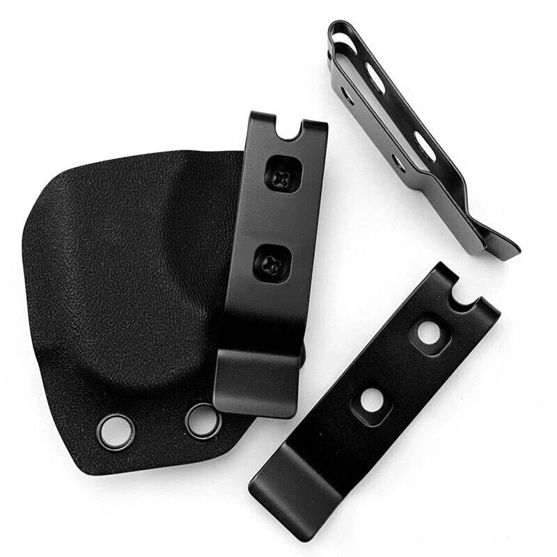 2PCS Holster Quick Clips Knife Sheath Stainless Steel Belt Clip For Kydex Cutter 07FC0E-D4 - KOEEK