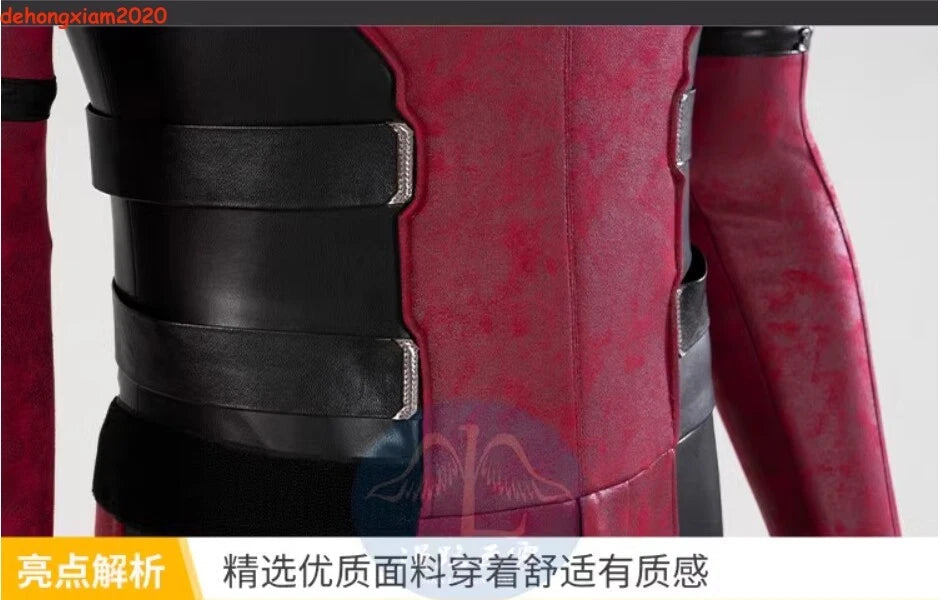 Deadpool 3 Jumpsuit Cosplay Costume Wade Wilson Halloween （size M ） 07FC0E-D4 - KOEEK