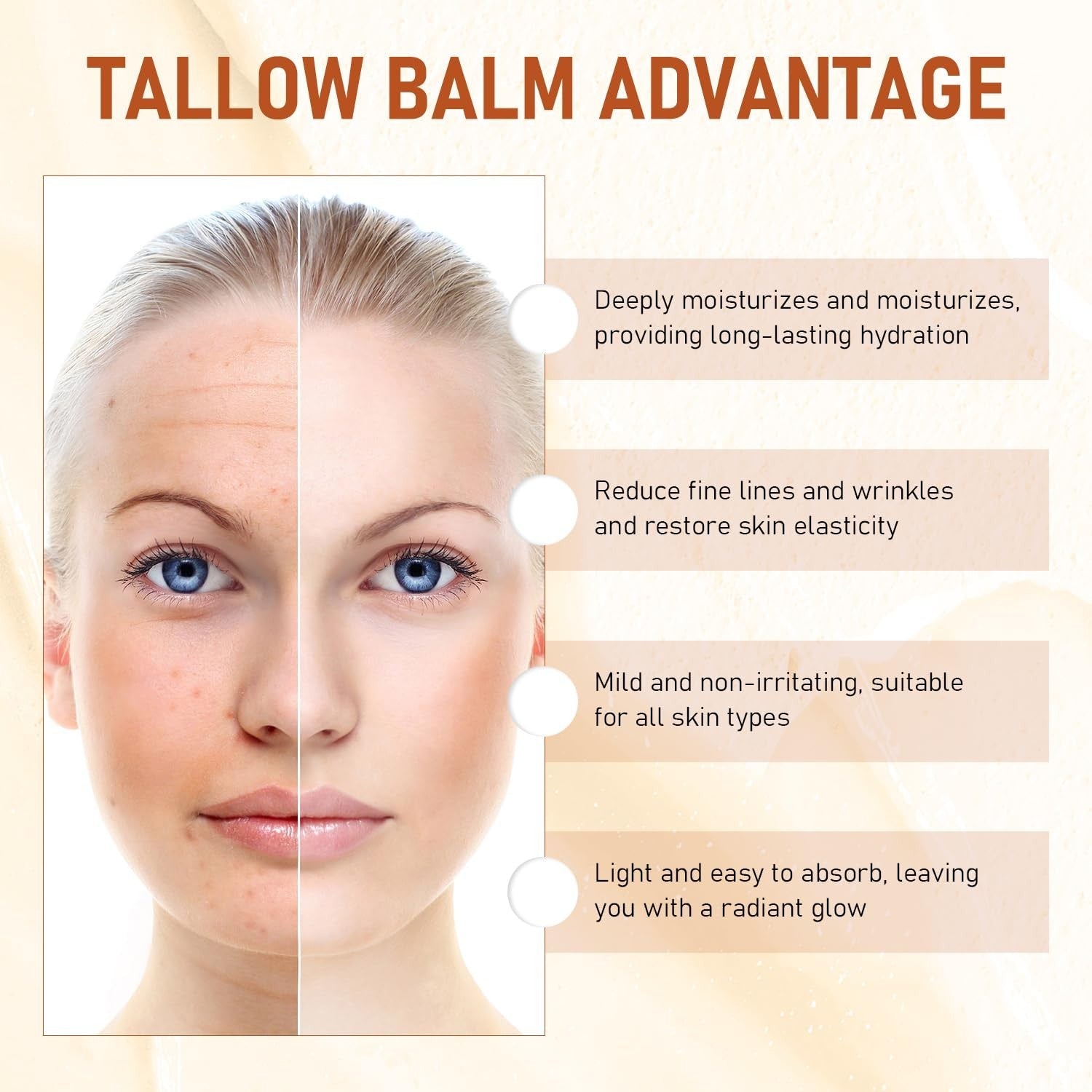 new Tallow and Honey Balm,Whipped Balm,Premium Beef Wild...