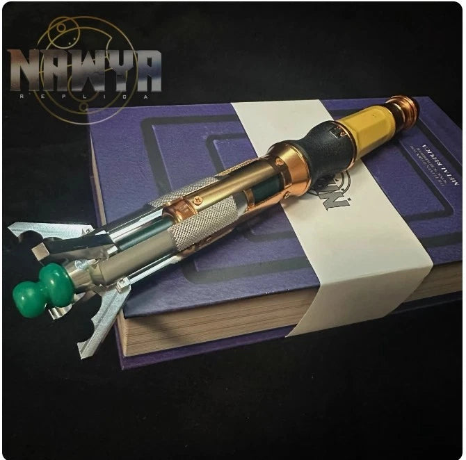 NAWYA Replica Doctor Who 9th/10th/11th/12th Metal Sonic Screwdriver LED & Sounds 07FC0E-D4 - KOEEK