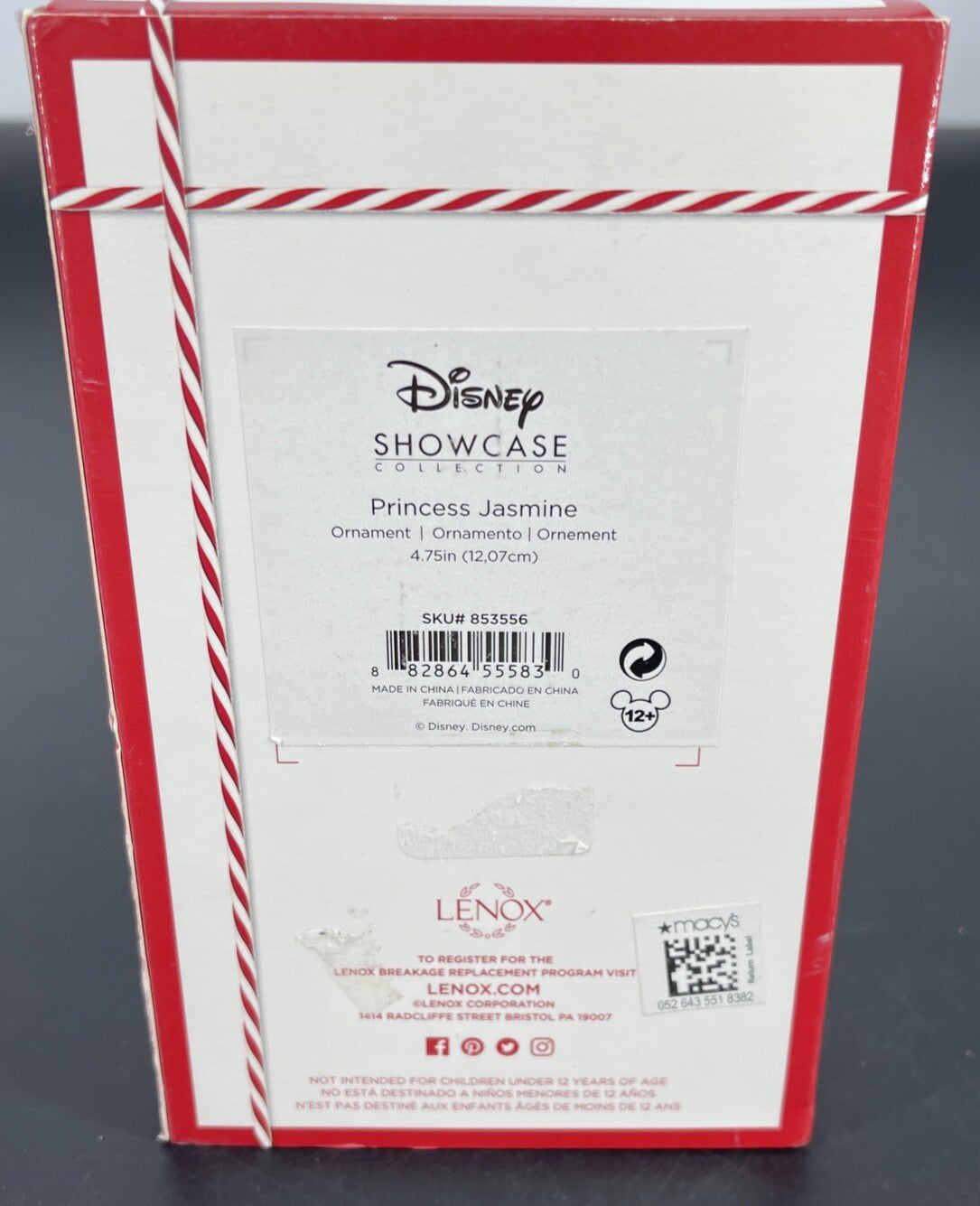 Disney Showcase Collection  Lenox Princess Jasmine Porcelain Ornament LENOX - KOEEK