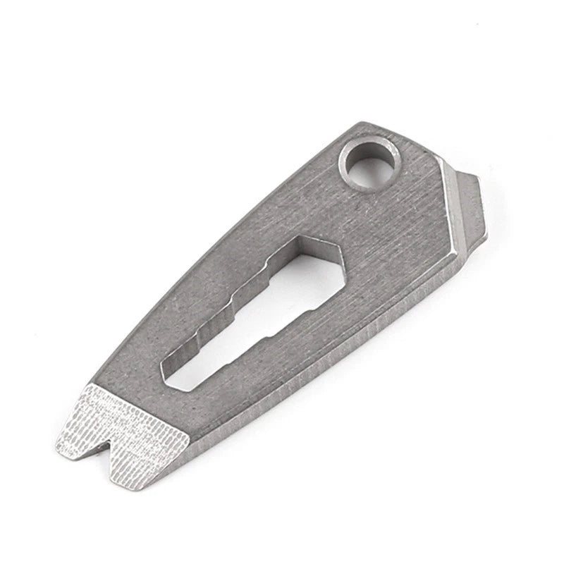 Mini Titanium Alloy Pry Bar Crowbar EDC Multi Tools Wrench Screwdriver Keychain 07FC0E-D4 - KOEEK