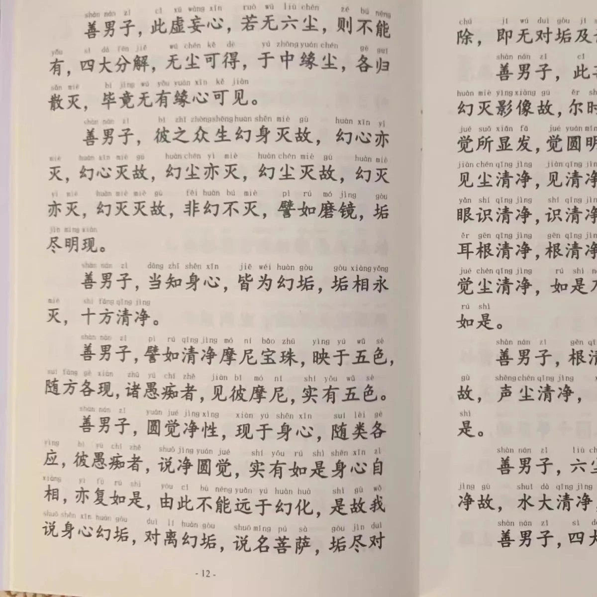 Yuanjue Sutra Simplified Large Print Pinyin Recitation Buddhist Textbook 07FC0E-D4 - KOEEK