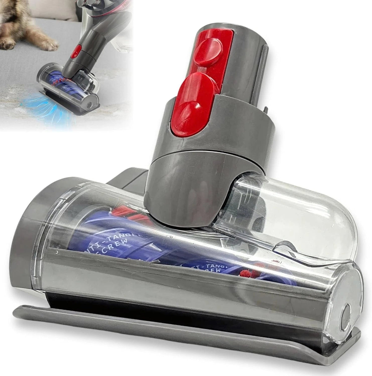 Mini Electric Brush Head - Pet Hair Removal Vacuum Cleaner Attachment 07FC0E-D4 - KOEEK
