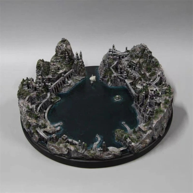 The Lord of the Rings The Hobbit Grey Havens Resin Statue Scene Display Model 07FC0E-D4 - KOEEK