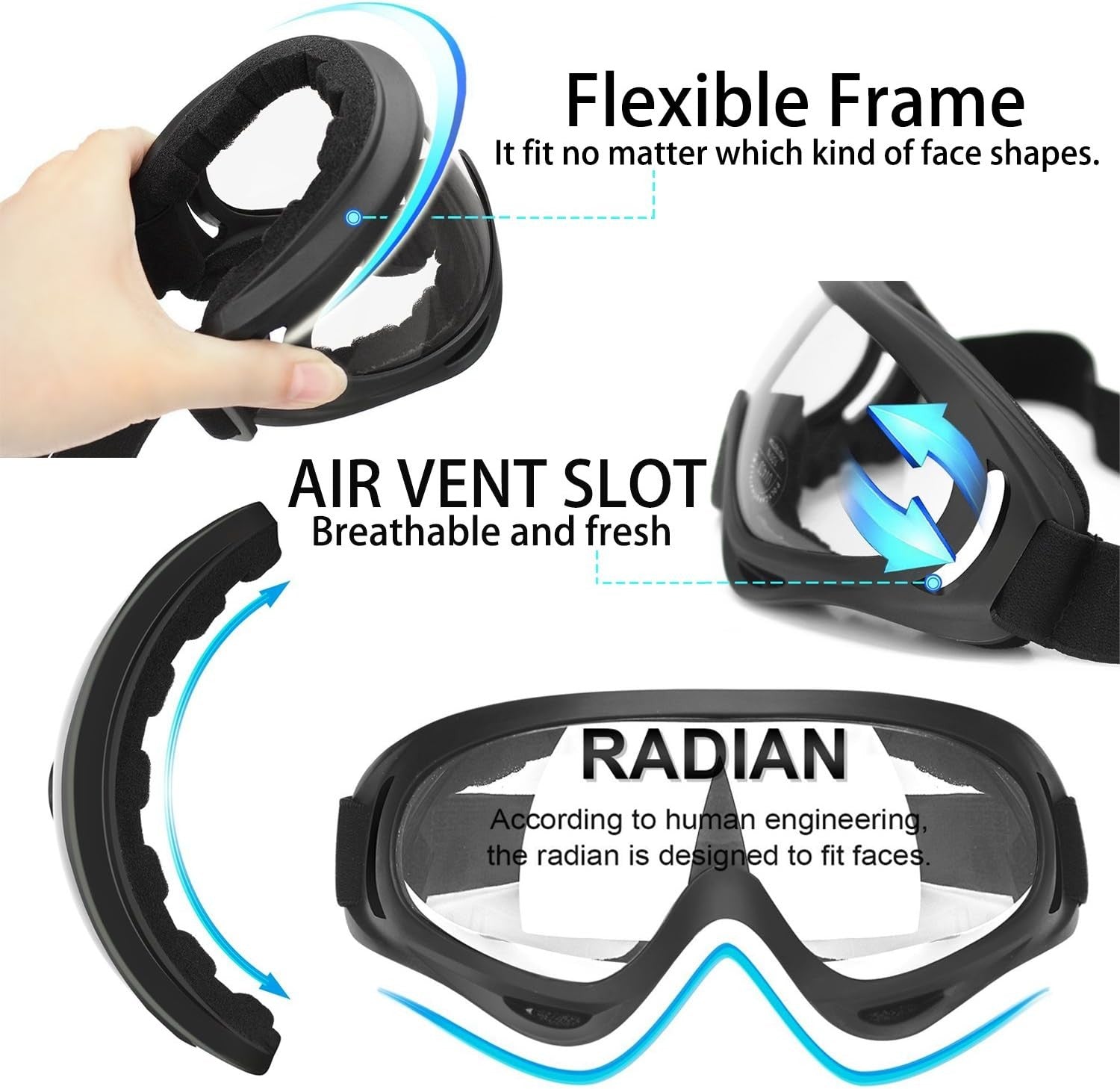 new GUSTYLE 2 Pack Children's Safety Glasses with Wind Resistance and UV400... 07FC0E-D4 - KOEEK