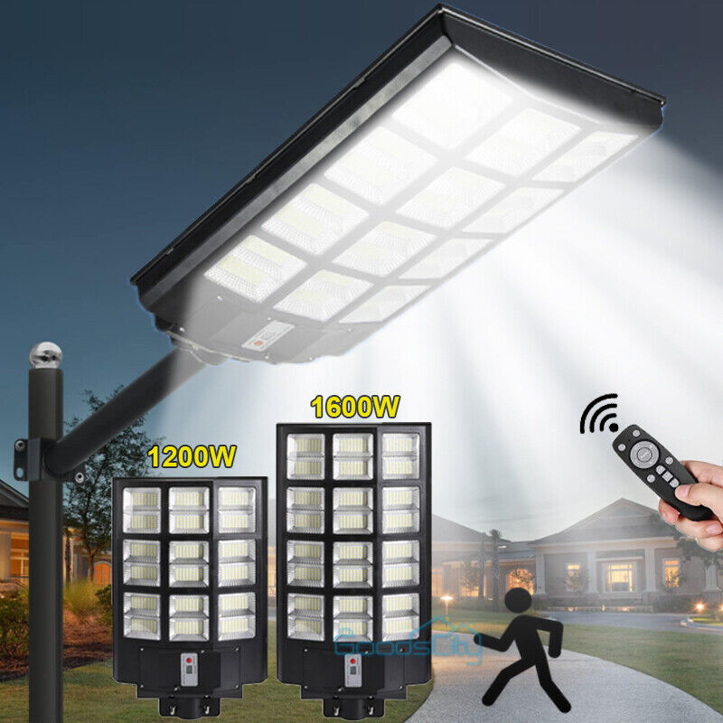 nye 1600W Solar Street Lights Commercial 7500K for Basketball Court Road Playground