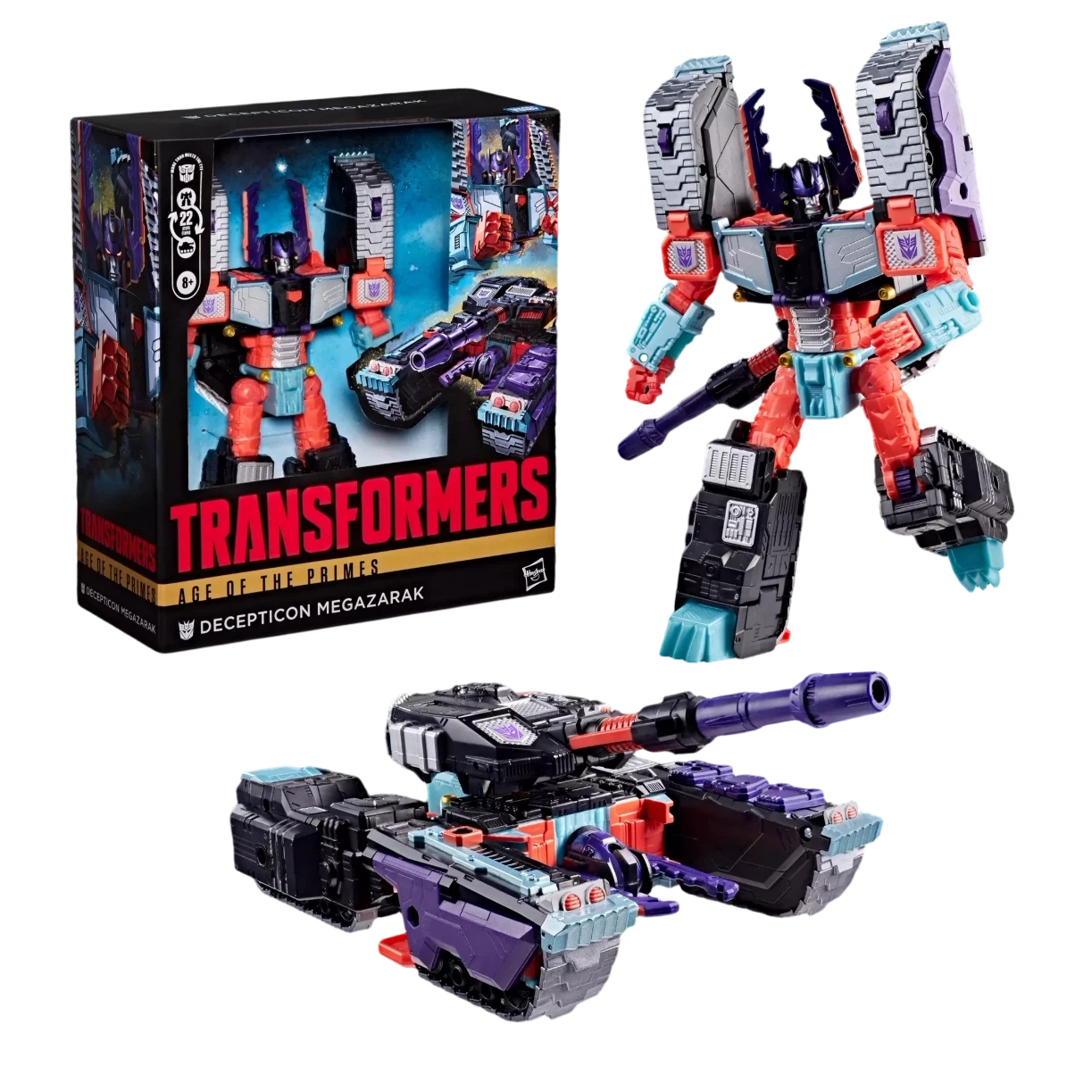 Hasbro Transformers Age of the Primes Leader Class Megazarak Tank Action‑Figure HASBRO - KOEEK