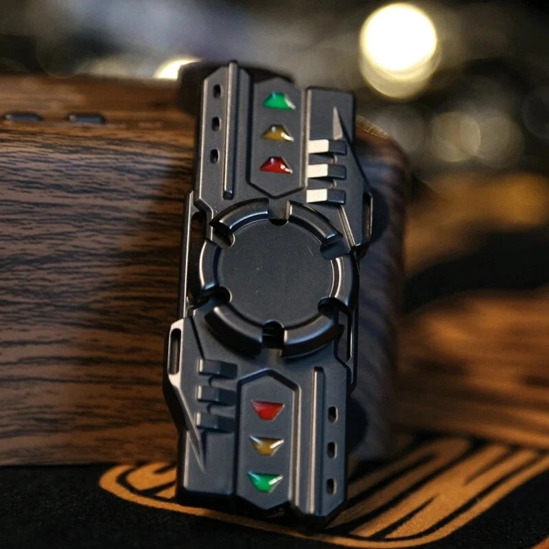Modern Metallic EDC Fidget Spinner Luminous Cool Fidget Toy Fun Hand Spinner 07FC0E-D4 - KOEEK