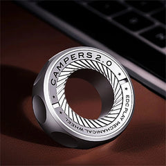 Ratchet Fidget Ring Metal Mechanical Fidget Toys Portable Fingertip EDC Spinner 07FC0E-D4 - KOEEK