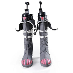 Game Zenless Zone Zero Cosplay Jane Doe Gray Shoes Long Zipper Boots Customized 07FC0E-D4 - KOEEK