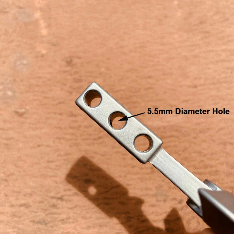 Titanium Alloy Axe Style Keychain Pendant Necklace Opener Crowbar EDC Multi Tool 07FC0E-D4 - KOEEK