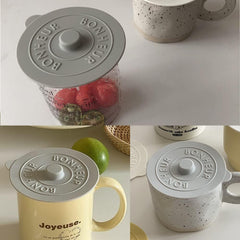 new 3 Pcs Silicone Cup Lids Anti Dust Seal Mug Covers Reusable Glass Covers... 07FC0E-D4 - KOEEK