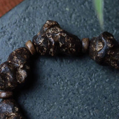 Natural Beads Sinking Old Material Hainan Agarwood Bracelet Handmade Jewelry 07FC0E-D4 - KOEEK