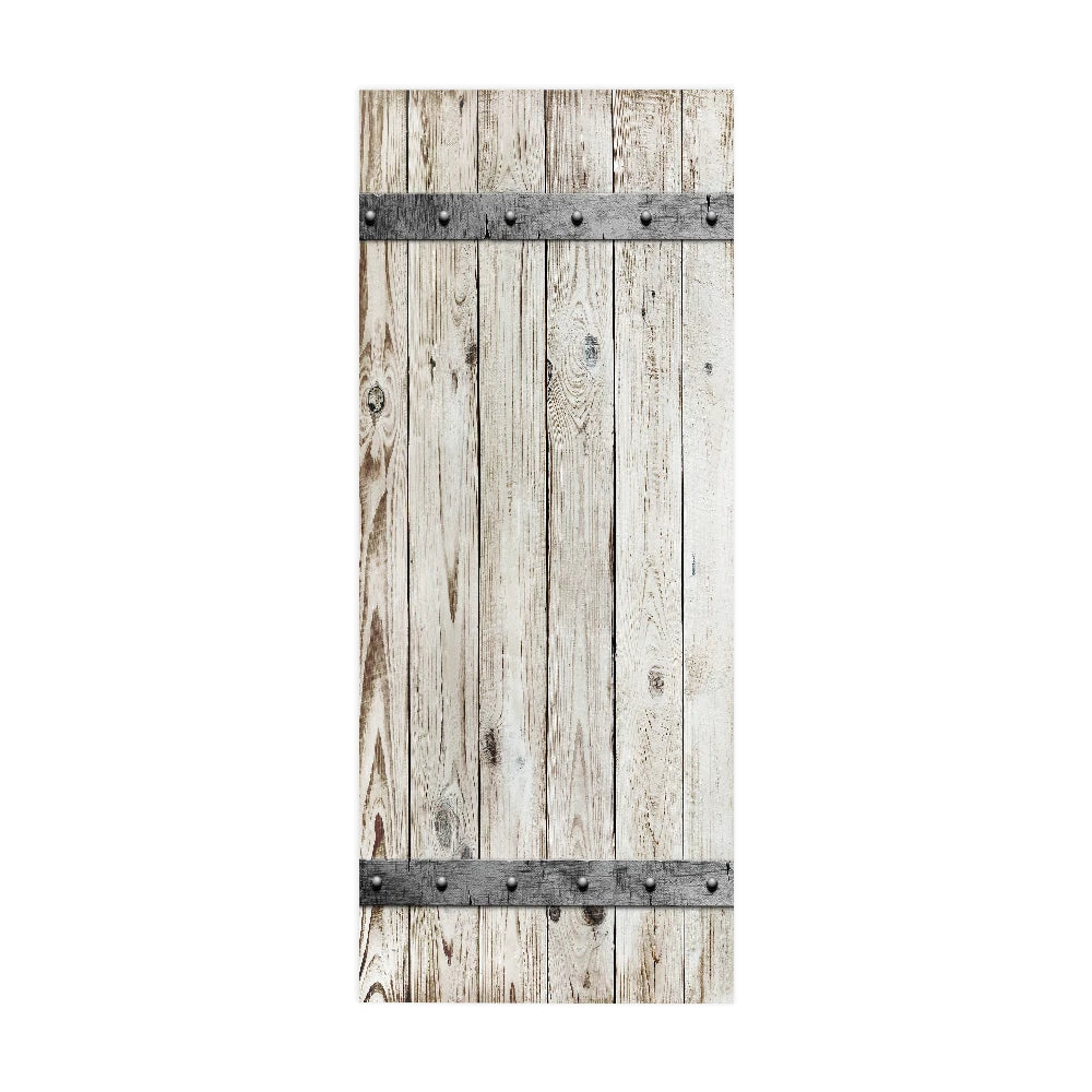 3D Simulation Wooden Door Self Adhesive Bedroom Door Murals Decals Wall Sticker 07FC0E-D4 - KOEEK
