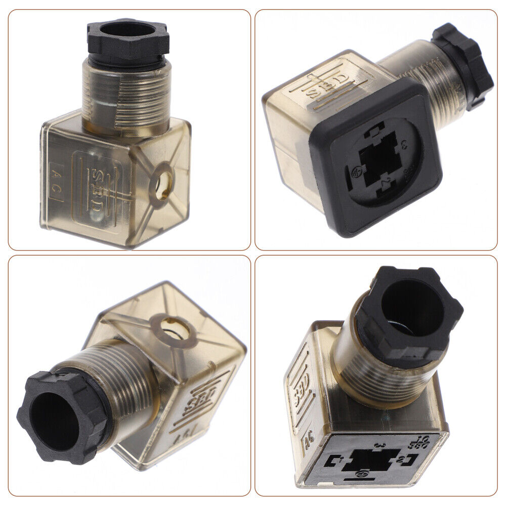 new  3 Pcs Rubber 43650a Junction Box Connector Solenoid Accessories Electric koeek - KOEEK