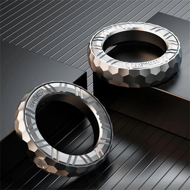 1PC Novel Irregular Fidget Ring EDC Stainless Steel Fidget Toy Stress Relief Toy 07FC0E-D4 - KOEEK
