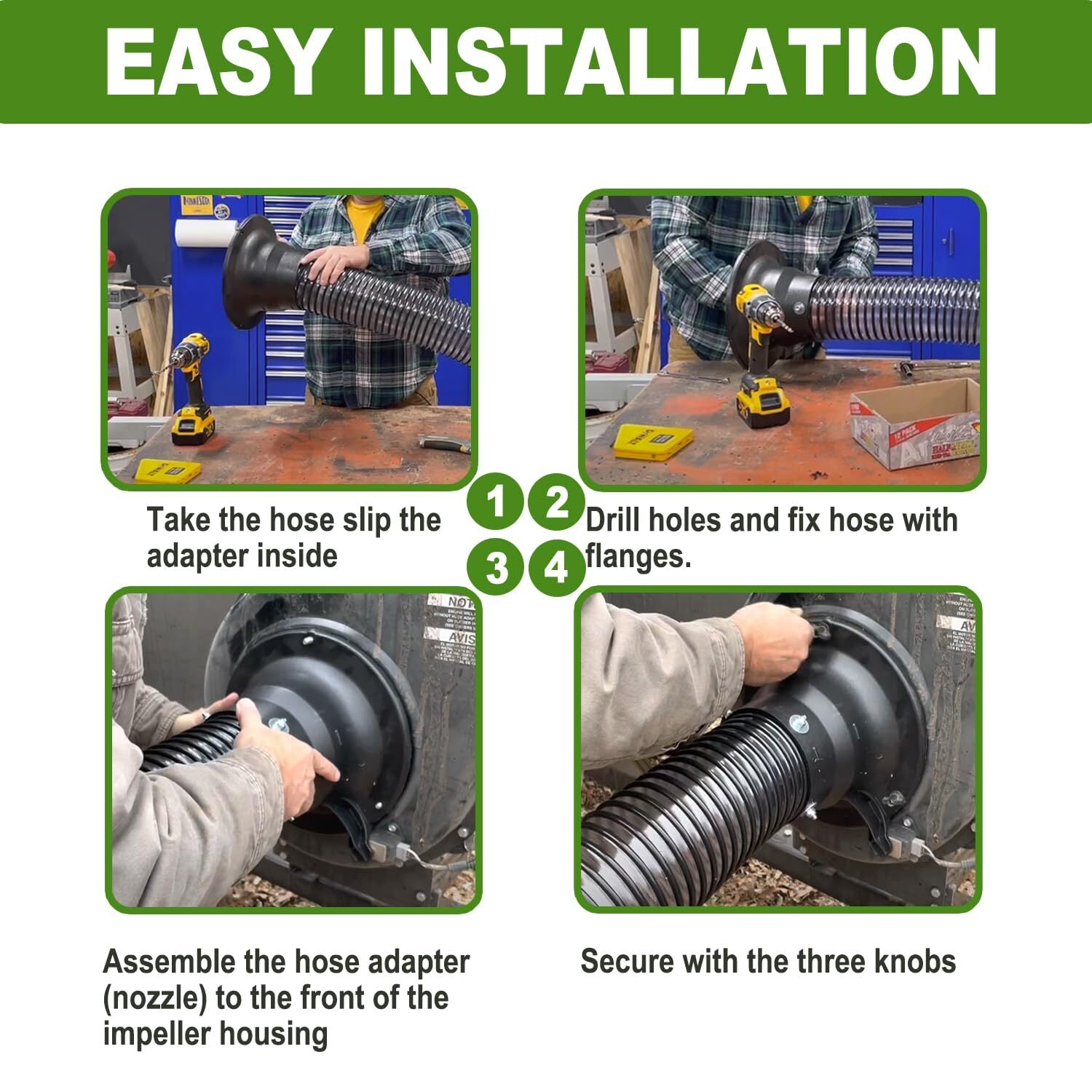 new 43791 Hose Adapter Leaf Lawn Vacuum Parts, Fits for Agri-Fab &... 07FC0E-D4 - KOEEK