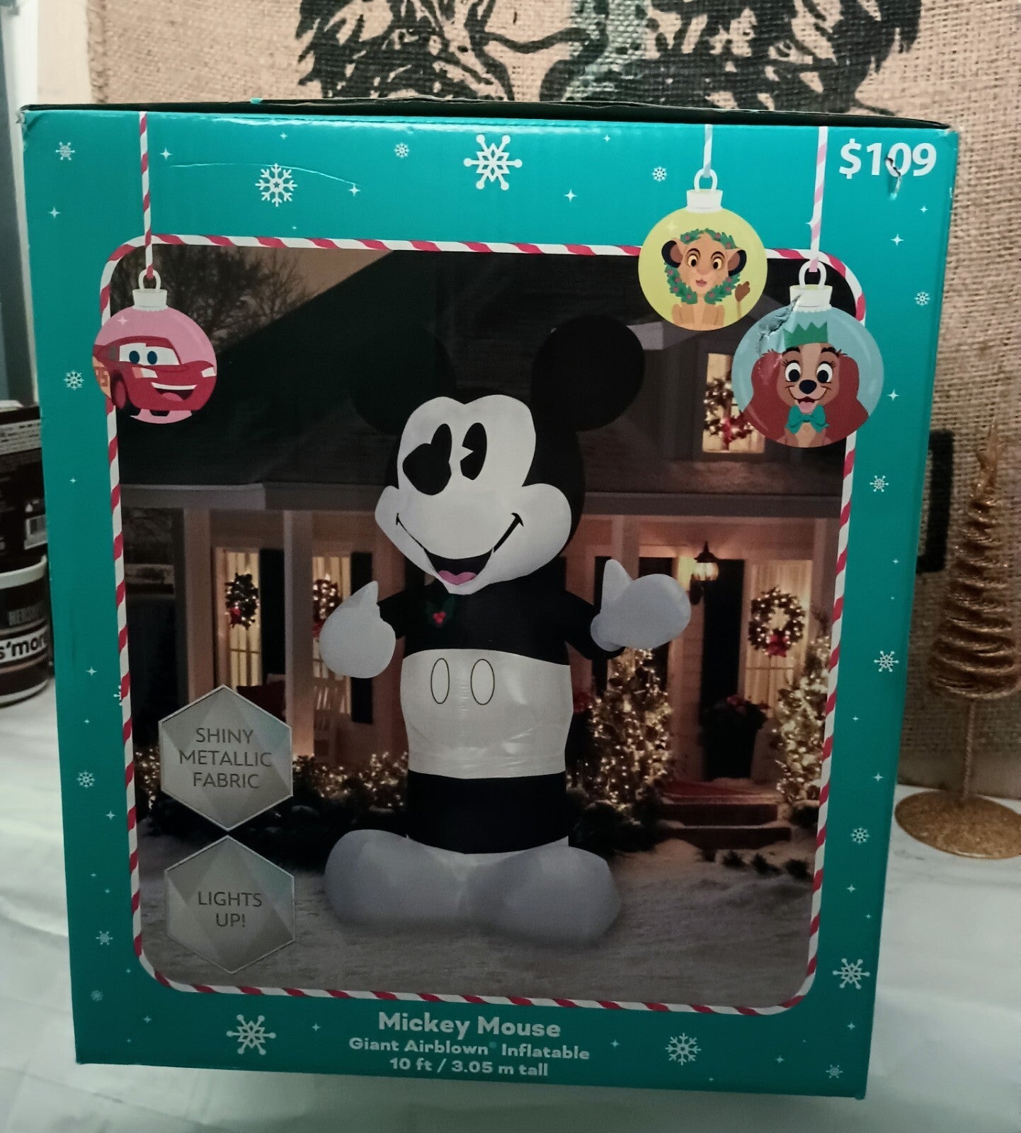 10' GIANT GEMMY MICKEY MOUSE Airblown Lighted Yard Inflatable 100TH ANNIVERSARY GEMMY - KOEEK