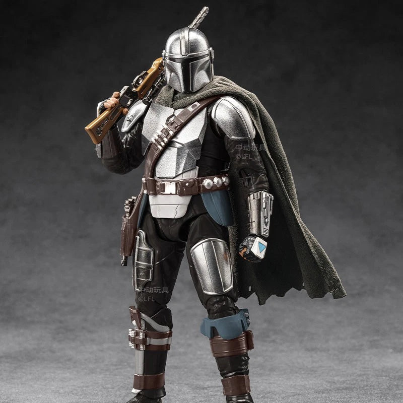 ZD toys Star Wars The Mandalorian & Grogu Mandalorian Action Figure Set 07FC0E-D4 - KOEEK