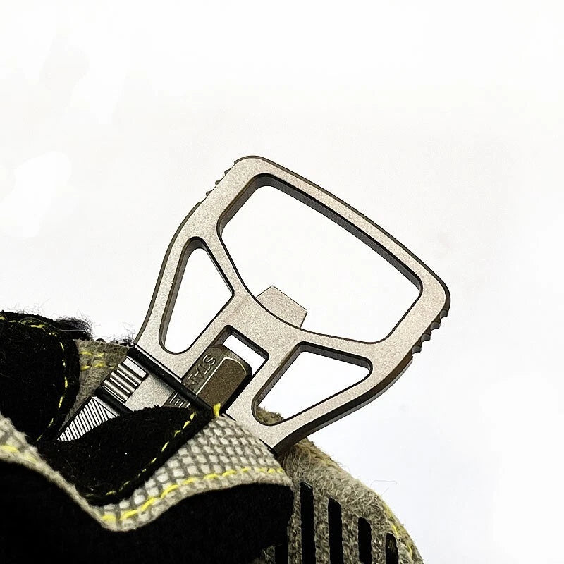 Titanium Alloy Keychain Pry Bar Crowbar Bottle Opener Outdoor Multi EDC Tools 07FC0E-D4 - KOEEK