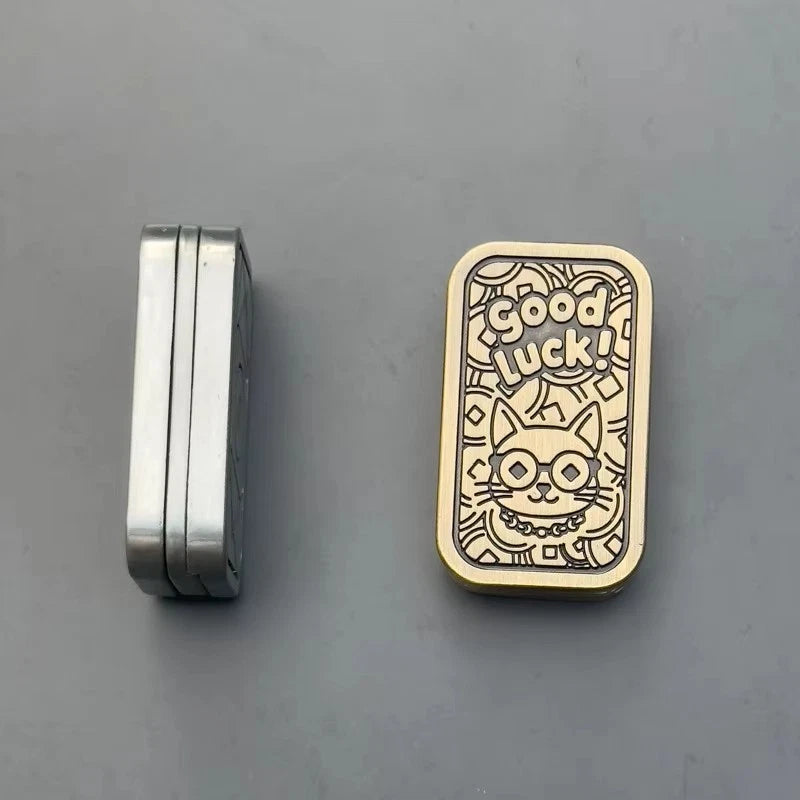 Good Luck Cat EDC Fidget Slider Alloy Fun Magnetic Push Fidget Toys Kawaii 07FC0E-D4 - KOEEK