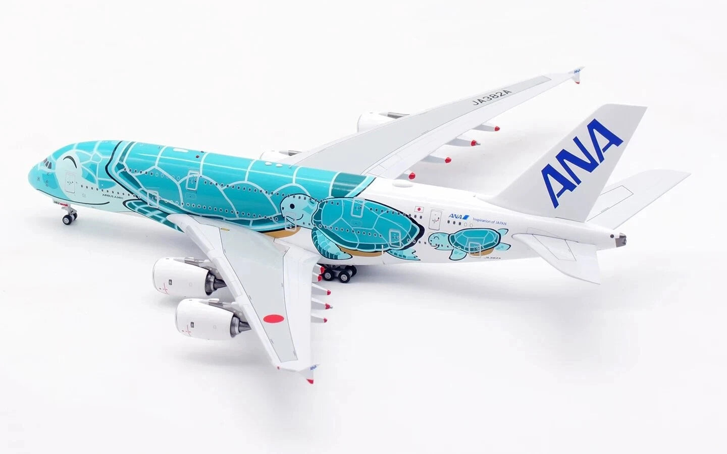 Ation 1/400 Ana Airbus JA382A Green Sea Turtle Aircraft Model Collection AVIATION - KOEEK