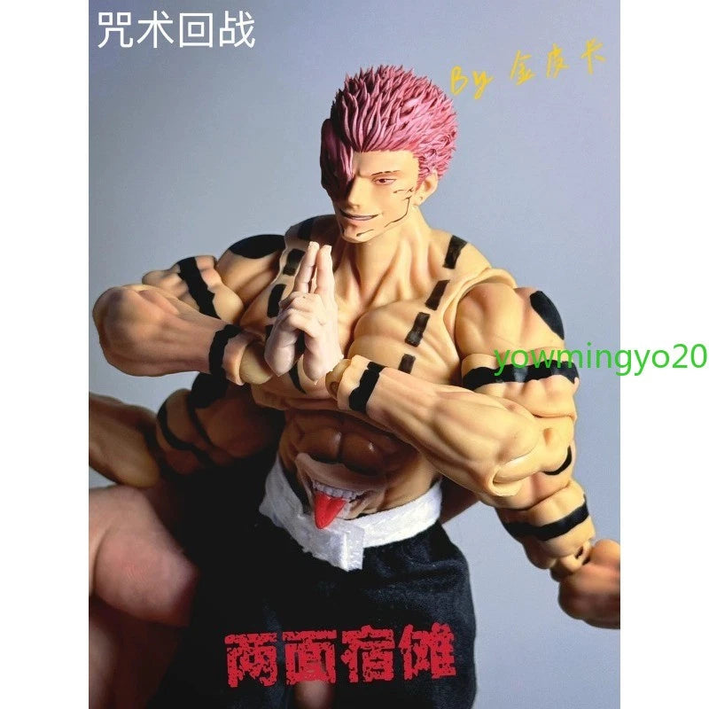 1/12 Jujutsu Kaisen Ryomen Sukuna PVC Action Figure Model Collection Toy Custom 07FC0E-D4 - KOEEK