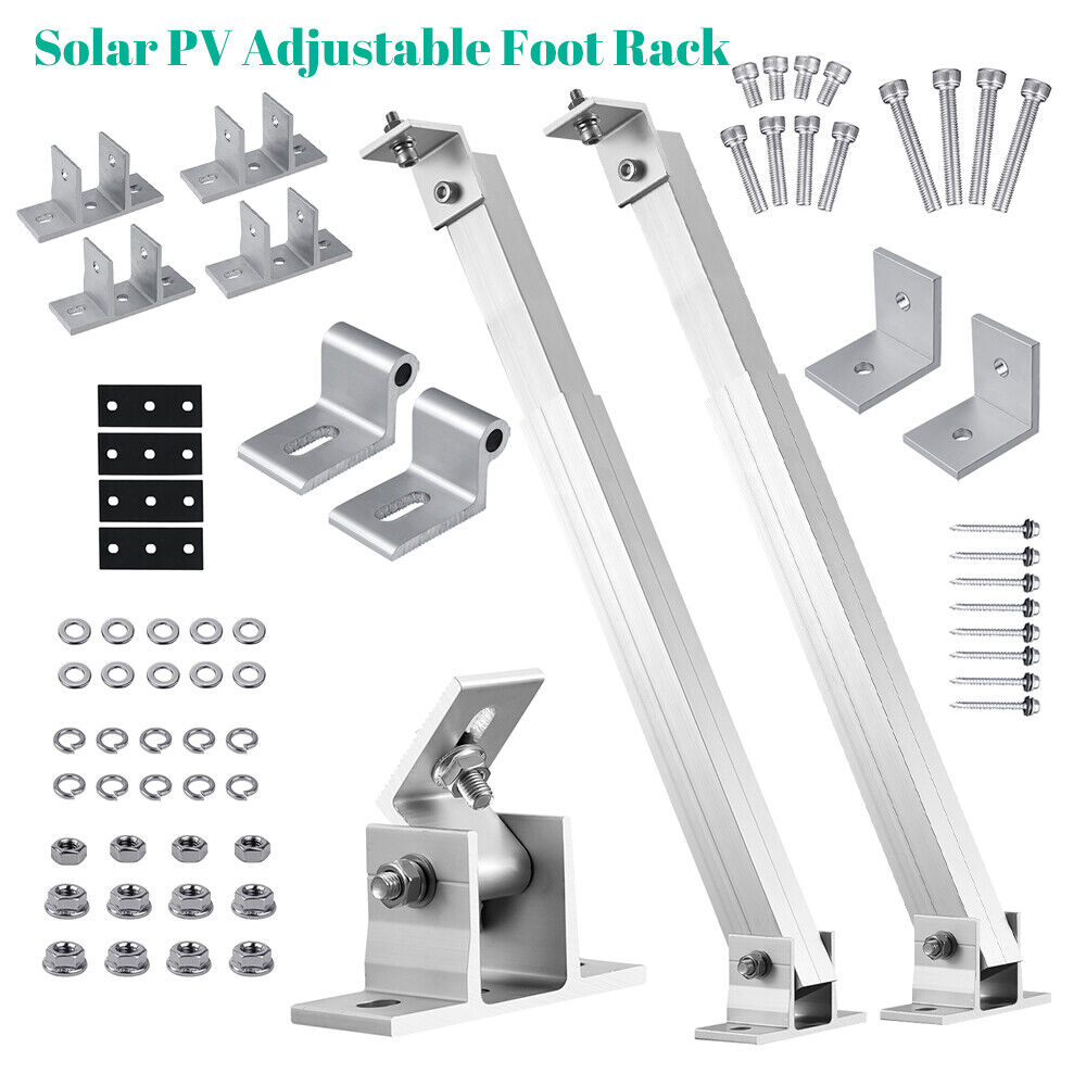 ny 1-4 Par Solar Panel Monteringsbraketter Justerbar vinkel Panel Tilt Mount Bracket