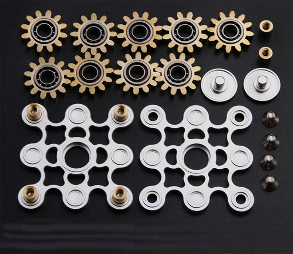 Nine-tooth Linkage Fingertip Toy Gyroscope Spinning Top Gearwheel Adult EDC Toy 07FC0E-D4 - KOEEK