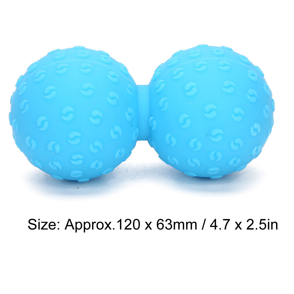 new Double Massage Ball Back Shoulder Release Deep Tissue Massage Ball(Blue ) HGF koeek - KOEEK