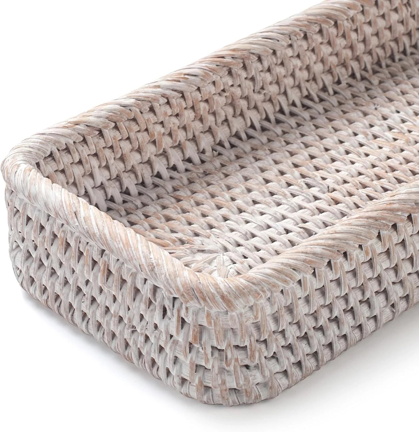 Rattan Bathroom Vanity Tray, Toilet Tank Tray, Toilet Basket Tank Topper 07FC0E-D4 - KOEEK