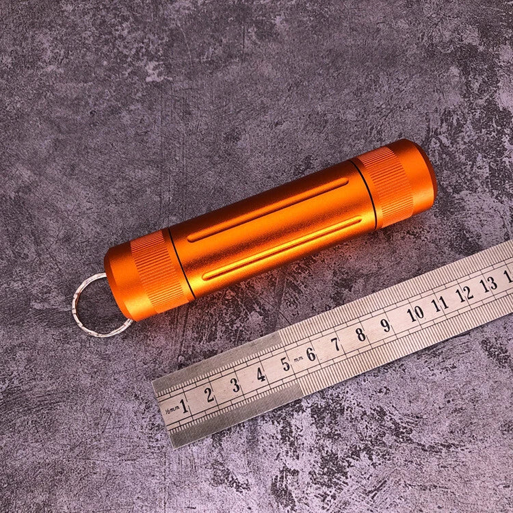 Outdoor EDC Aluminium Alloy Waterproof Case Pill Box Keychain Pendant Storage 07FC0E-D4 - KOEEK