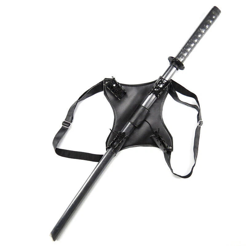 Medieval Retro Mutant Deadpool Cosplay Strap Sword Back Holder Black Bag Holster 07FC0E-D4 - KOEEK