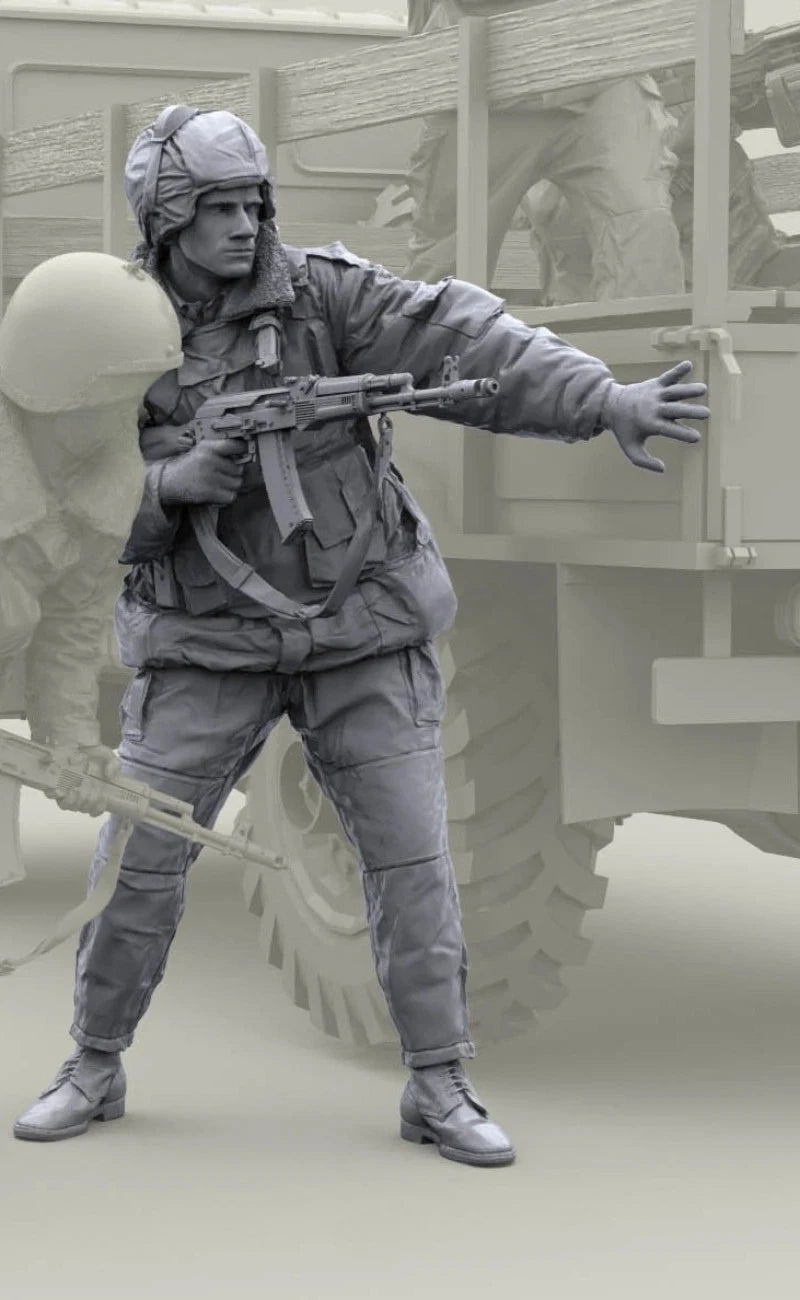 1/16 Resin Figure Model Kit Russian Internal Troops Unassembled Unpainted 07FC0E-D4 - KOEEK