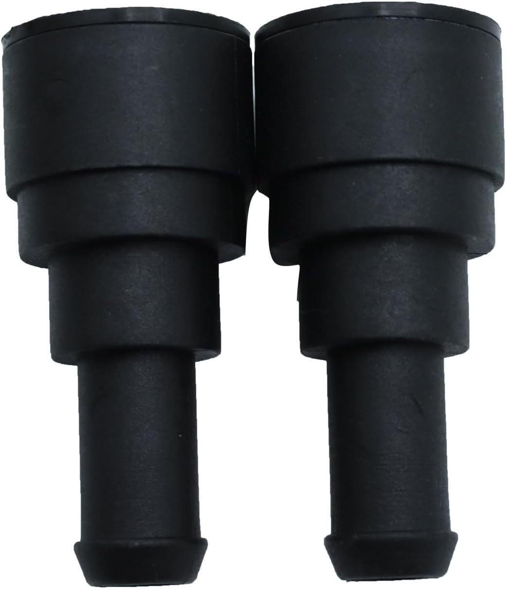 new Pack of 2 Heater Coolant Hose Connectors 800-409 Fit for Silverado Black 07FC0E-D4 - KOEEK