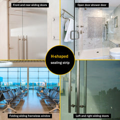 3M Frameless Glass Door H-Type Seal Strip for Shower Bottom