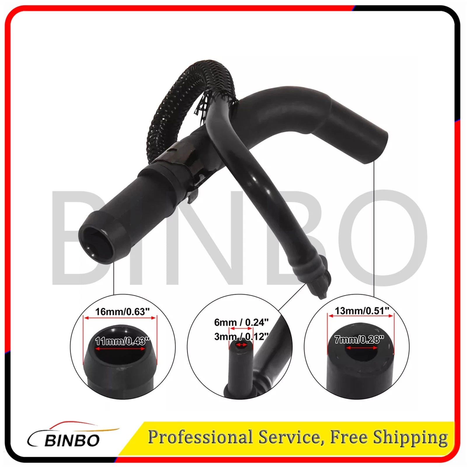 Pack (1) Water Pump Hose LR012643 Rubber for Land Rover for Range Rover 2010-12 07FC0E-D4 - KOEEK