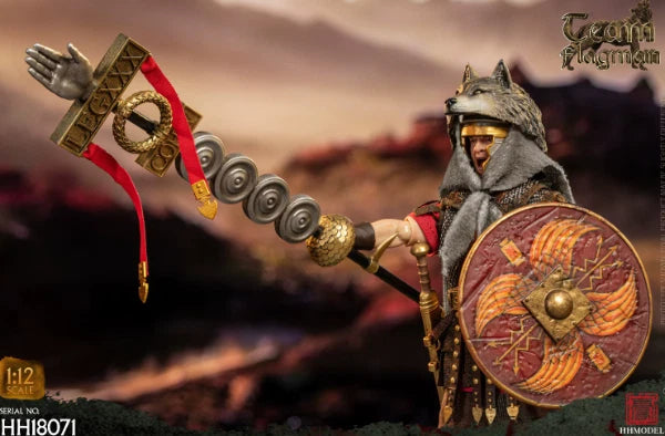 HHMODEL HH18071 Imperial Legion Roman Standard Bearer 1/12 Action Figure INSTOCK 07FC0E-D4 - KOEEK